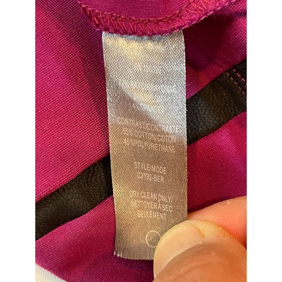 Cusp By Neiman Marcus Womens Colorblock Scuba Sheath Outline Dress Purple SZ XS - Picture 7 of 7